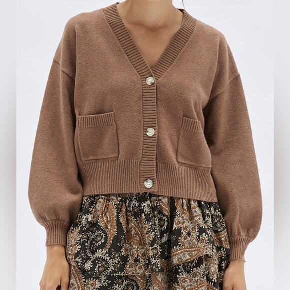 NEW MinkPink Mithra Cardigan - Copper - Small - $119 - Picture 1 of 11